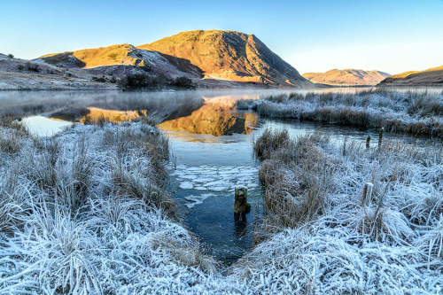Looking-towards-Mellbreak-Fell by Fred Bell