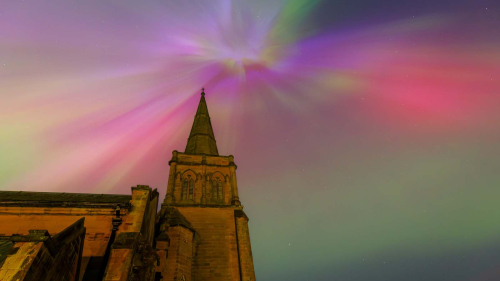 Norther Lights over St John's by David Leighton