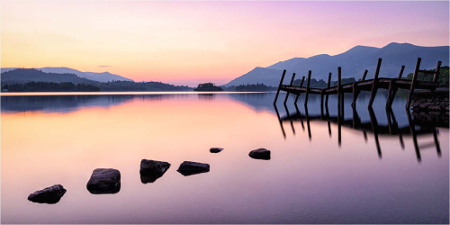 Sundown-over-Derwent-Water-by-Fred Bell