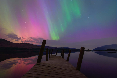 Aurora-at-Derwent-Water-by-Fred-Bell