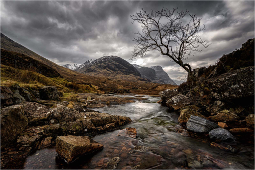 Looking-Towards-the-three-sisters-Glen-Coe-by-Fred-Bell