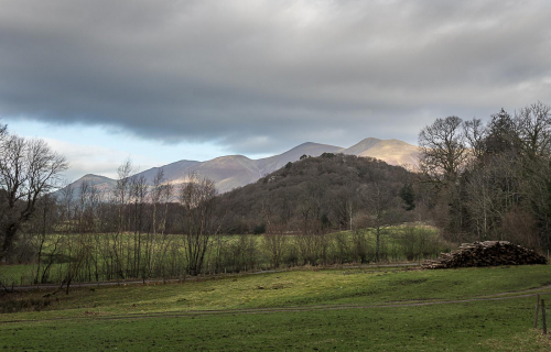 Wintery sun on the Skiddaw Range by Graham Smith