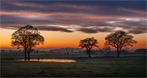 Winter Sunset by Ken Rennie