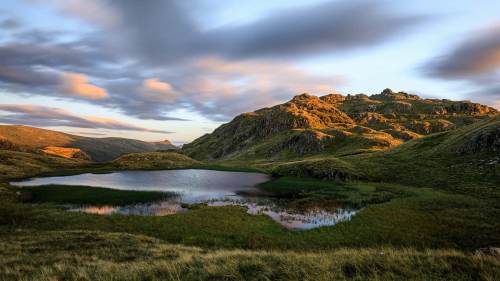 Tarn at Leaves by David Leighton