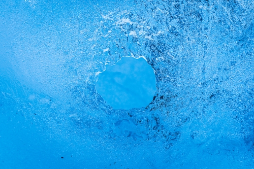 Looking through ice by David Leighton