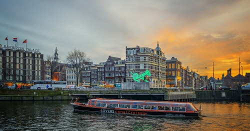 Amsterdam-Sunset by Ted Jordan