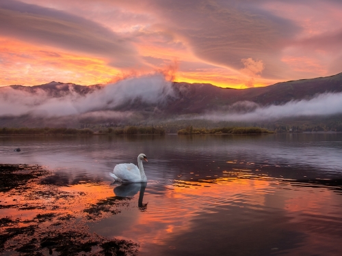 The-Golden-Hour-over-Derwentwater by David Woodthorpe
