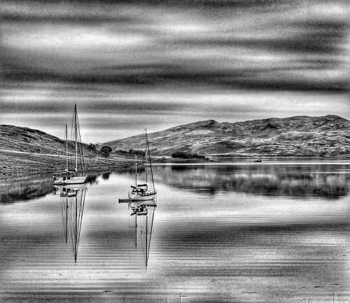 Boats-in-the-Bay by Mike Kidd