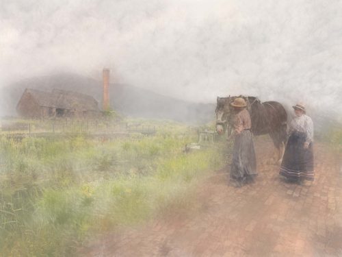 Waiting-to-Tow-the-Barge by Julie Walker