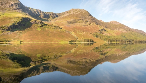 Crummock-Water-Reflection by Mike Kidd